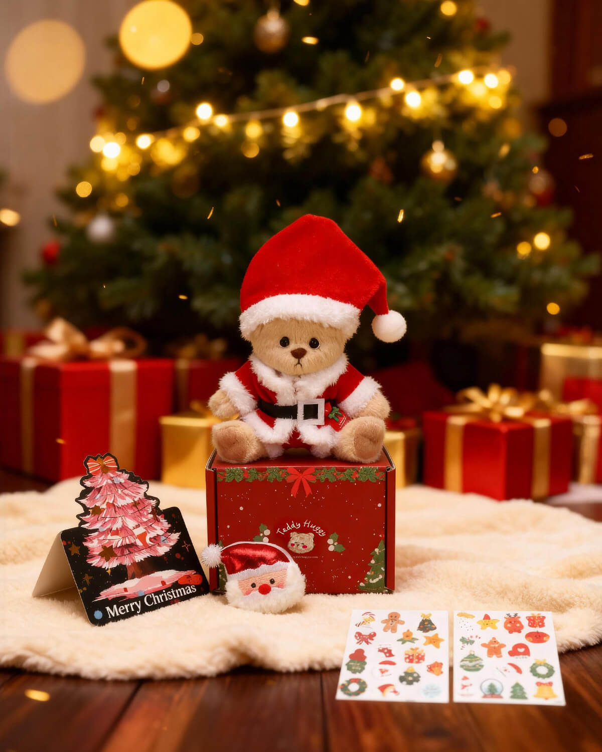 Christmas Gift Box | 6-Inch Santa Bear