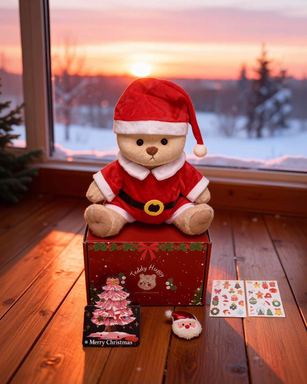 Christmas Gift Box | 12-Inch Santa Bear
