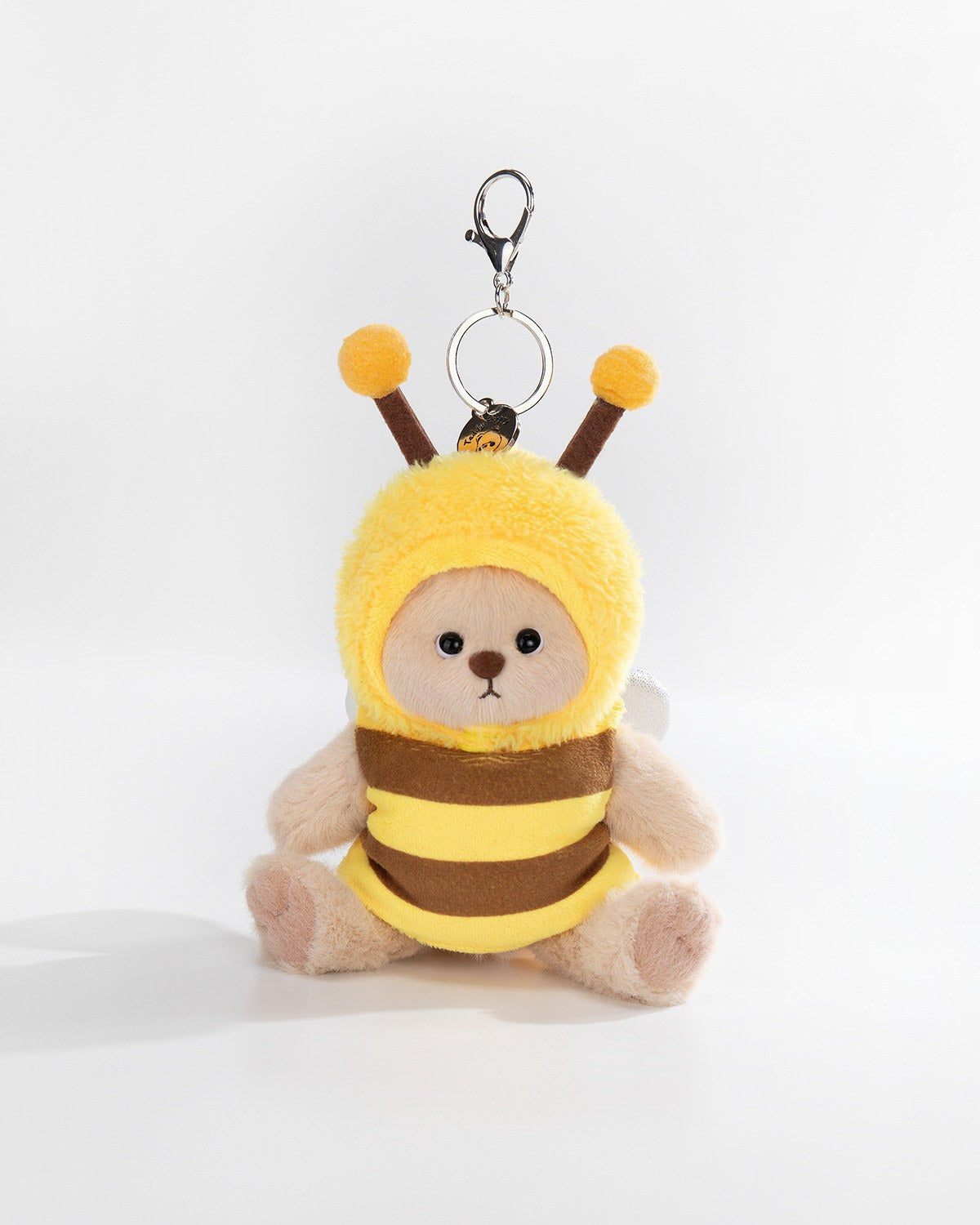 Milk Tea Short Hair Bear & Honey Bee Set - 6 Inches