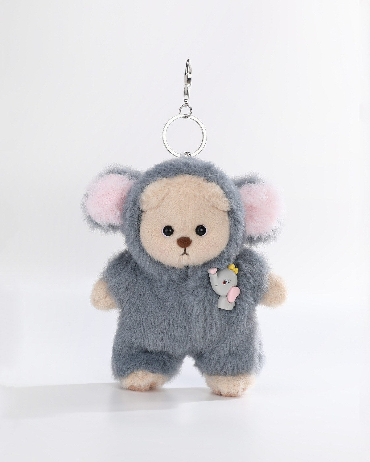Teddy Bear & Navy Elephant Jumpsuit - 6 Inches