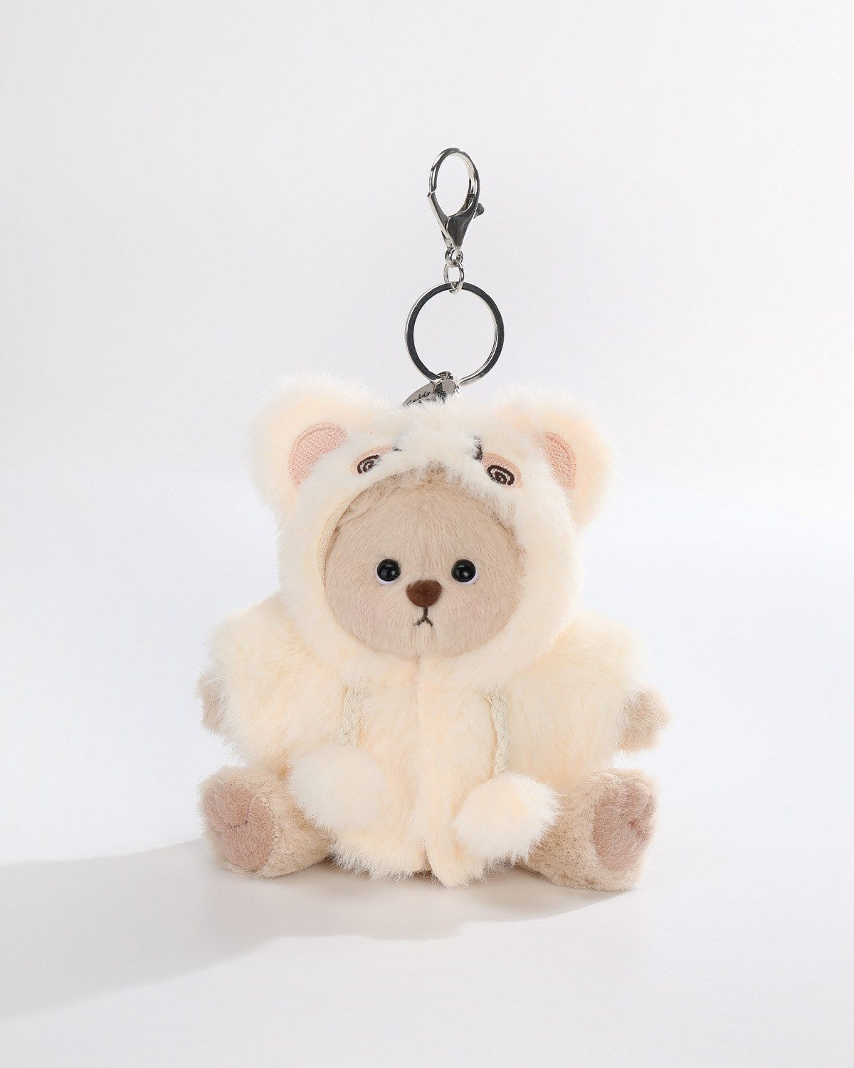 Milk Tea Short Hair Bear & Fluffy Yellow Rabbit Jumpsuit - 6 Inches