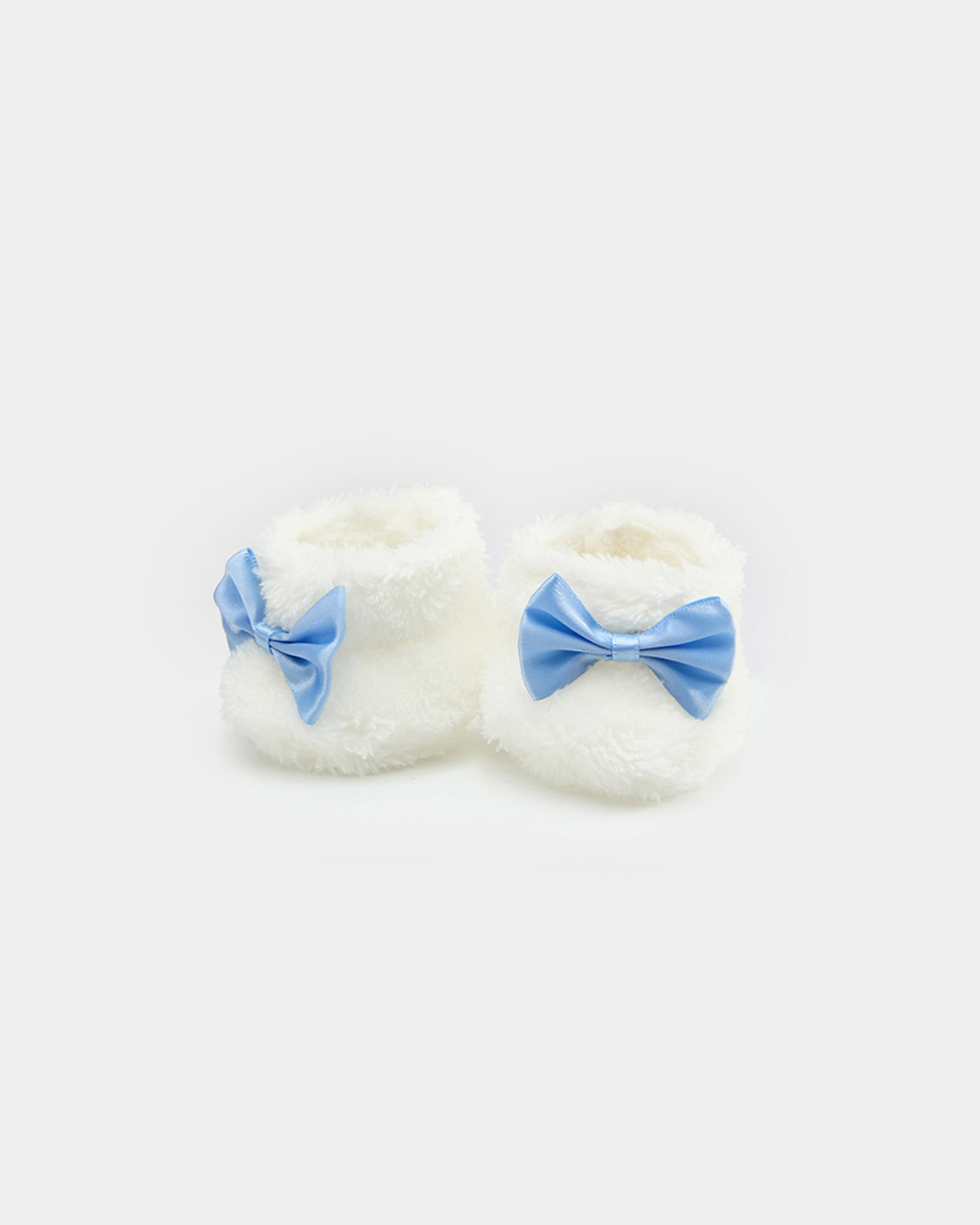 Blue Bow Plush Shoes - 12 Inches