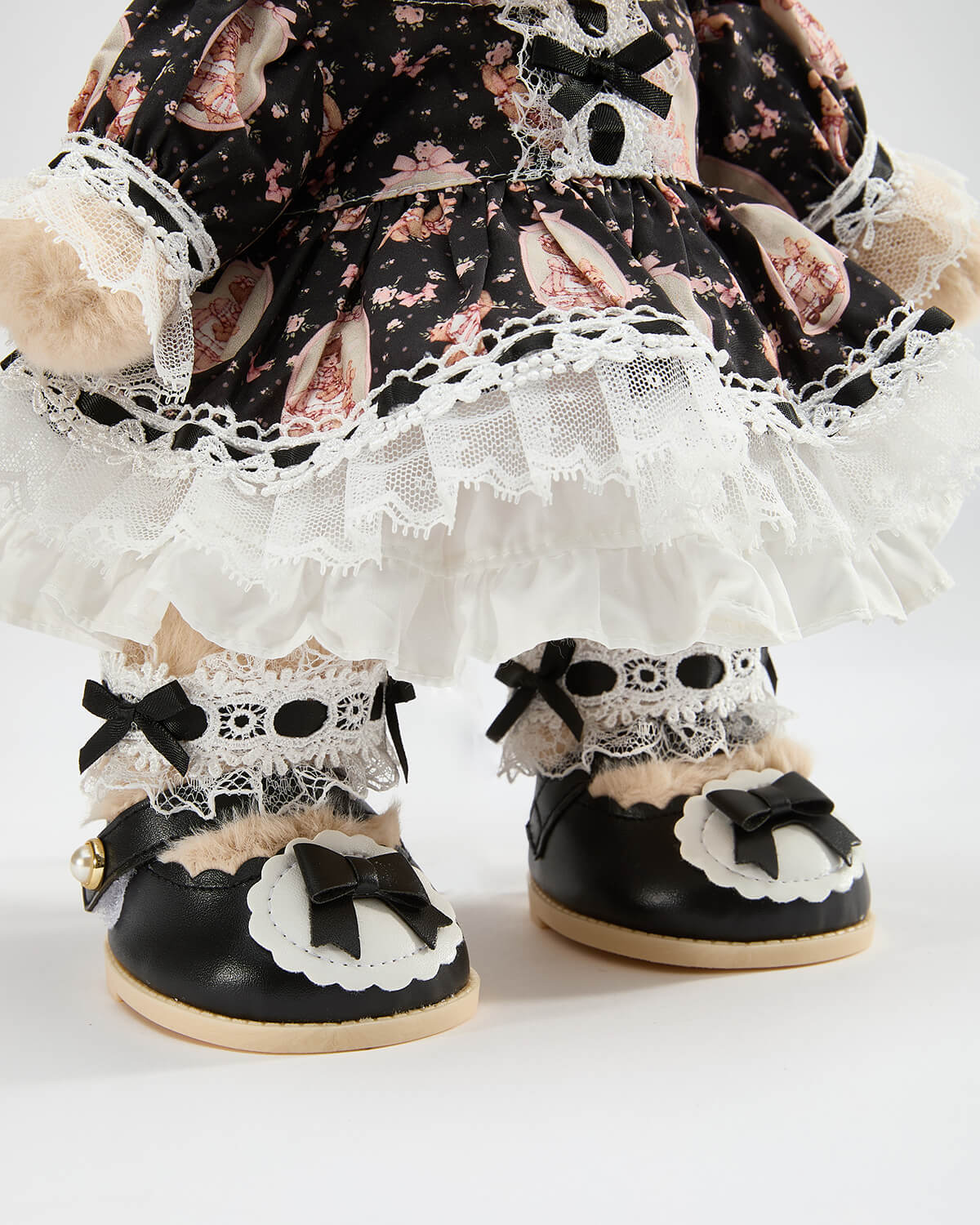 Black Princess Shoes - 12 Inches