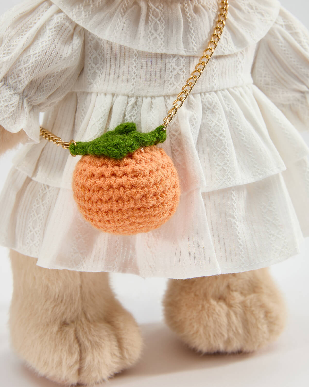 Persimmon Crochet Bag - 12 Inches