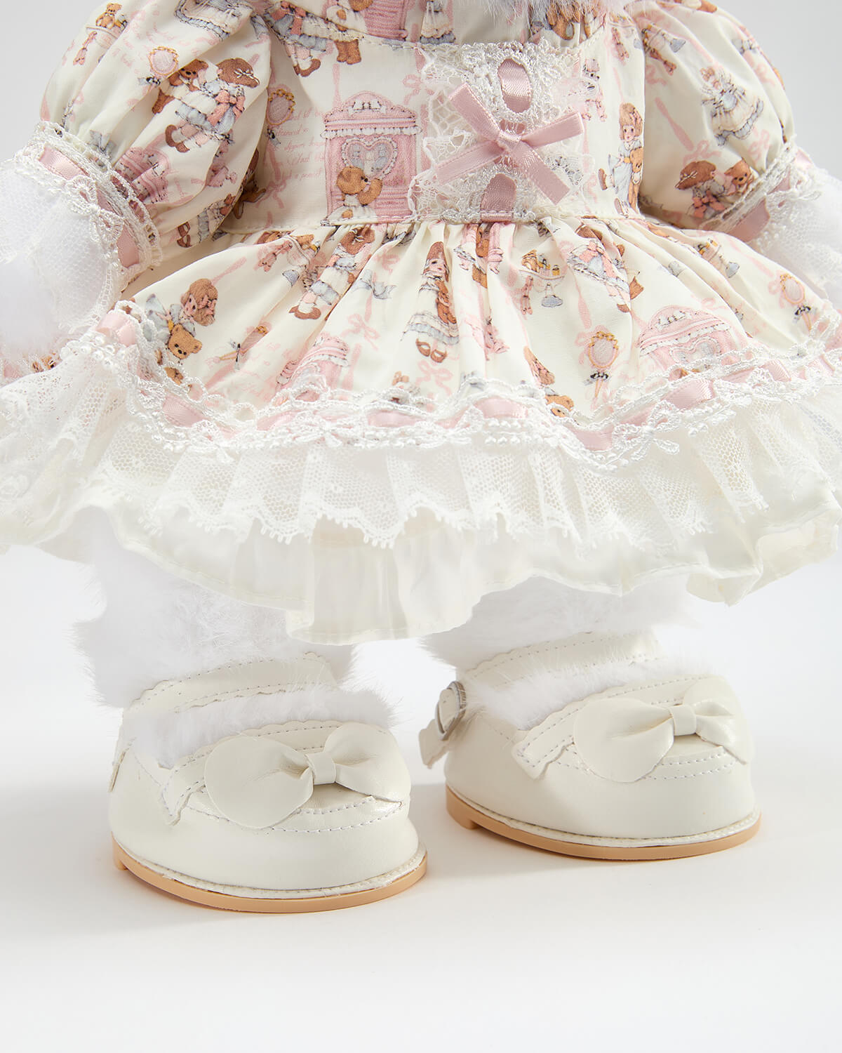 White Princess Shoes - 12 Inches